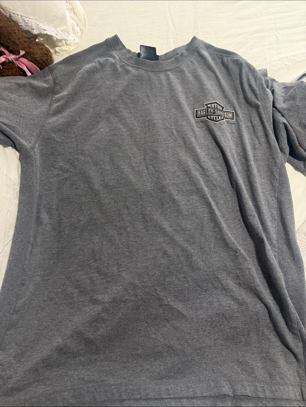 Harley-Davidson Men's Dark Gray Short-Sleeve Logo Tee